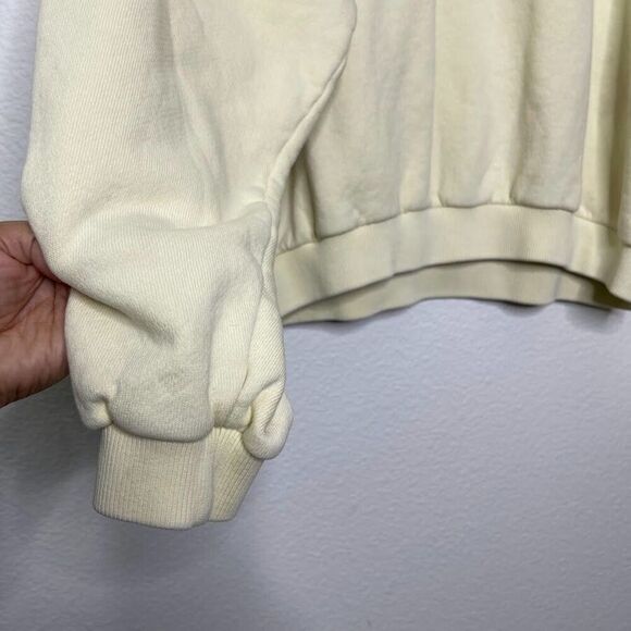 SMFK Sweatshirt Medium Pullover Yellow Compass College Oversize Campus Logo - Picture 10 of 11